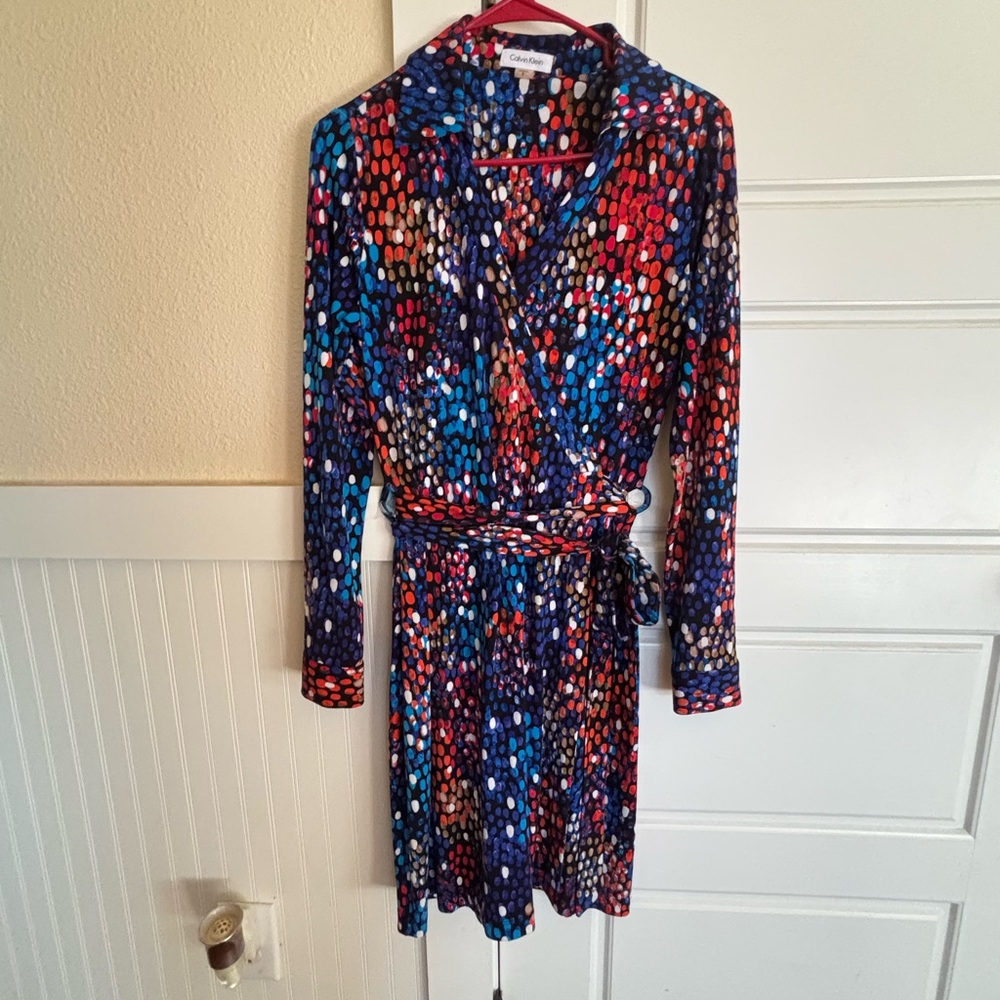 Calvin Klein Multicolor Long Sleeve Dress